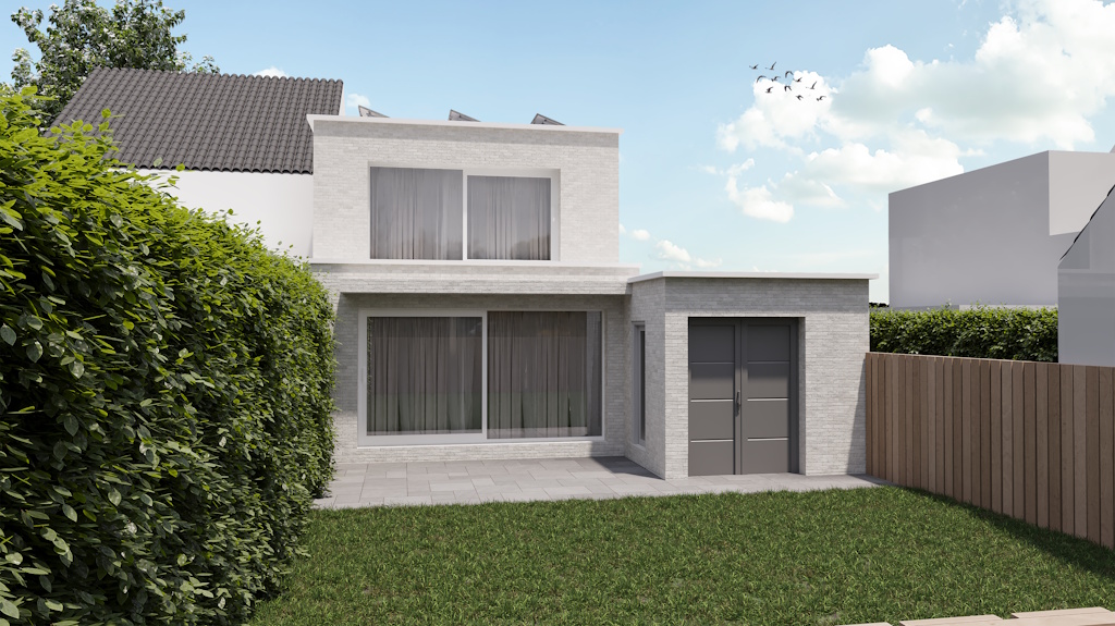 3D Render Achtergevel